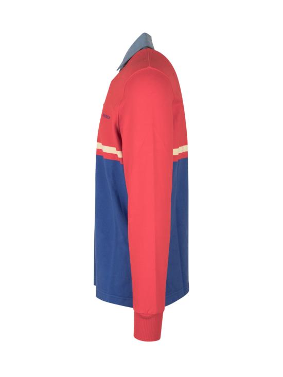 26FW JW앤더슨 폴로 티셔츠 JO0298PG1938 454 RED BLUE - JW ANDERSON