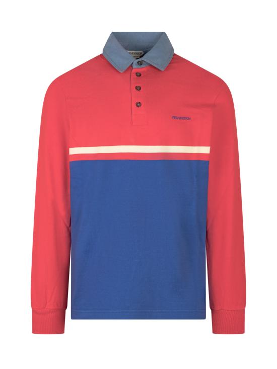 26FW JW앤더슨 폴로 티셔츠 JO0298PG1938 454 RED BLUE