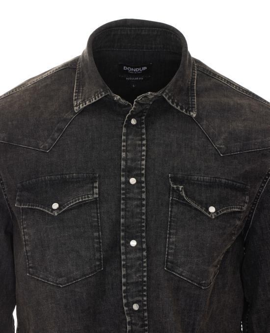 26FW 돈답 셔츠 UC343R DS0258U MY2999 BLACK - DONDUP