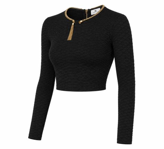 26FW 엘리자베타프랜치 스웨터 MK32S67E2 110 BLACK - ELISABETTA FRANCHI