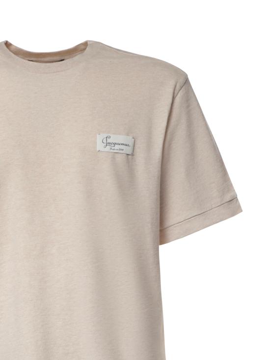 26FW 자크뮈스 반팔 티셔츠 TSU00329AJ00327 150 BEIGE - JACQUEMUS