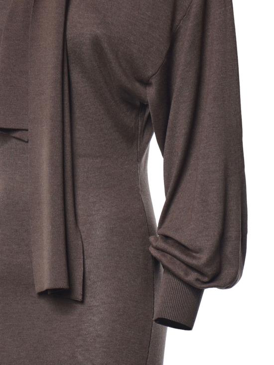 26FW 자크뮈스 미디 원피스 DRW00871AK00342 850 BROWN - JACQUEMUS