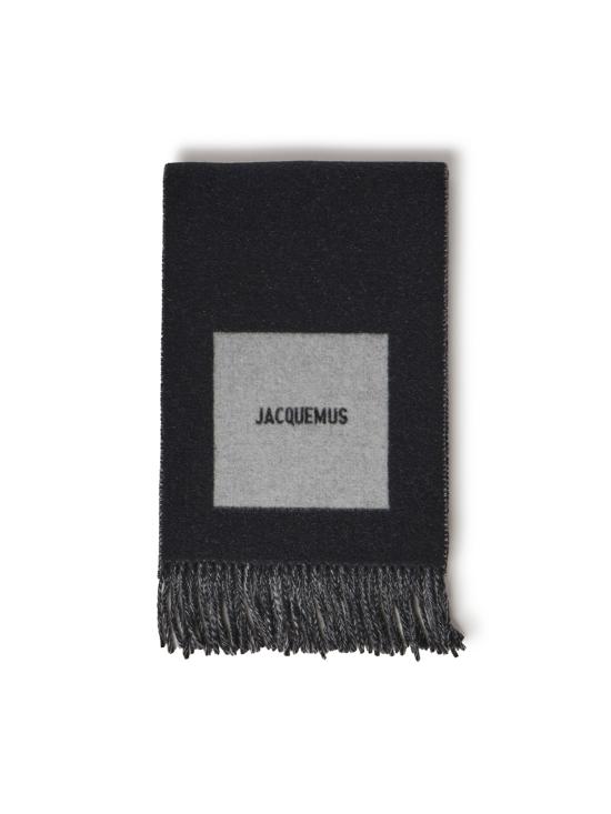 26FW 자크뮈스 롱드 카레 울 머플러 ACU00579AOT4044 090 MULTI BLACK
