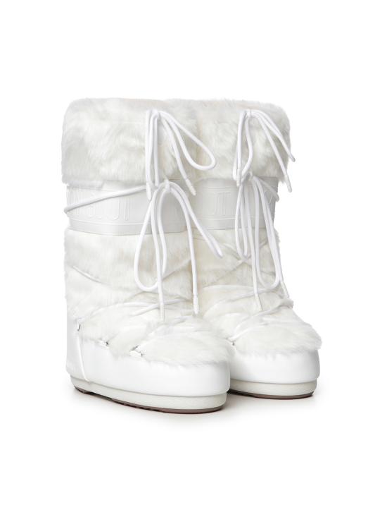 26FW 문부츠 MB 아이콘 폭스 퍼 부츠 80D1408900 A002 OPTIC WHITE - MOON BOOT