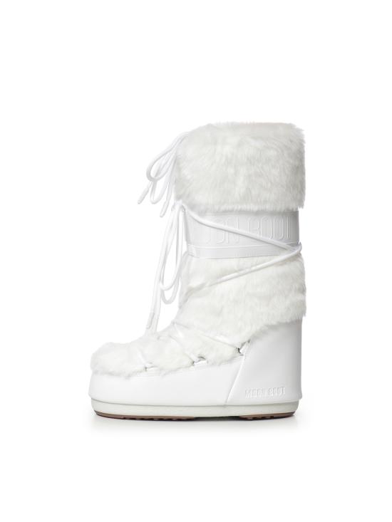 26FW 문부츠 MB 아이콘 폭스 퍼 부츠 80D1408900 A002 OPTIC WHITE - MOON BOOT