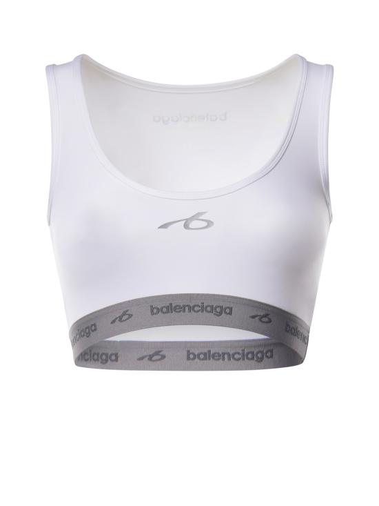 26FW 발렌시아가 테크웨어 브라 탱크 탑 A0023Q TUVN79000 WHITE
