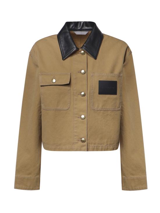 26FW 발렌시아가 크롭 워크웨어 재킷 A0029P TRP159501 BEIGE