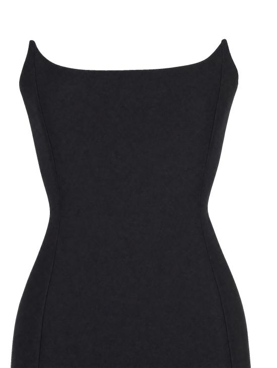 26FW 발렌시아가 미디 원피스 A009PQ TUQ031000 BLACK - BALENCIAGA