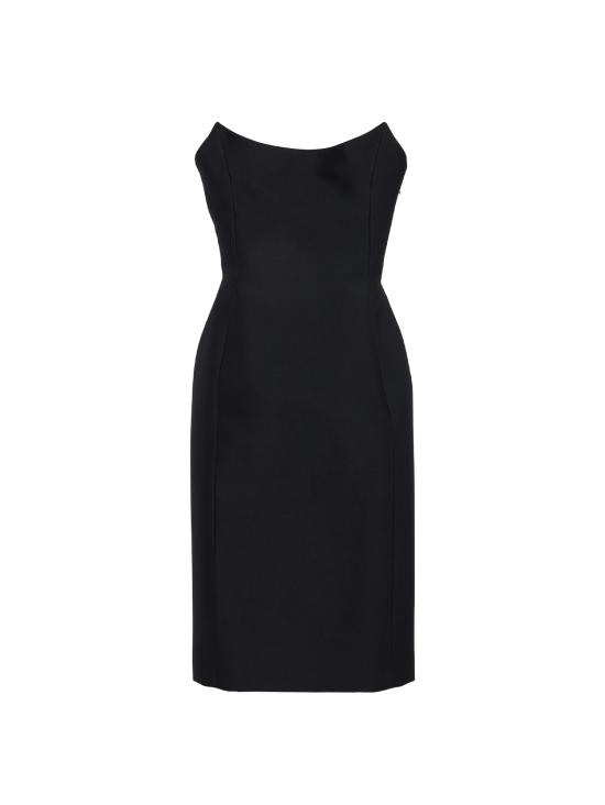 26FW 발렌시아가 미디 원피스 A009PQ TUQ031000 BLACK