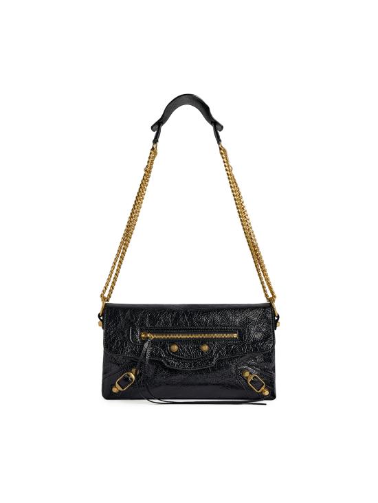 26FW 발렌시아가 르 시티 체인 파우치 아레나 레더 백 A006QB 2ACR61000 BLACK