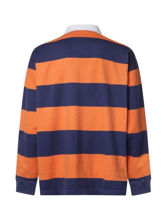 26FW 폴로 랄프로렌 폴로 티셔츠 710B26240 001 ORANGE BLUE - POLO RALPH LAUREN