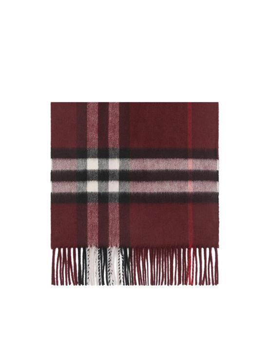 26FW 버버리 체크 캐시미어 스카프 8112639 A1308 OXBLOOD RED