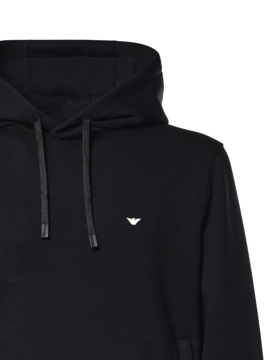 26FW 엠포리오 아르마니 후드 티셔츠 EM004531 AF10013UC001 BLACK - EMPORIO ARMANI
