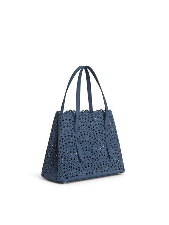 26FW 알라이아 비엔 웨이브 럭스 카프스킨 미나 25 백 AA1S06725CA322 U95 BLEU TEMPETE - ALAIA