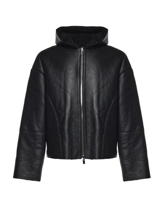 26FW 엘리엇에밀 가죽 자켓 AW26M02187 BLK01 BLACK