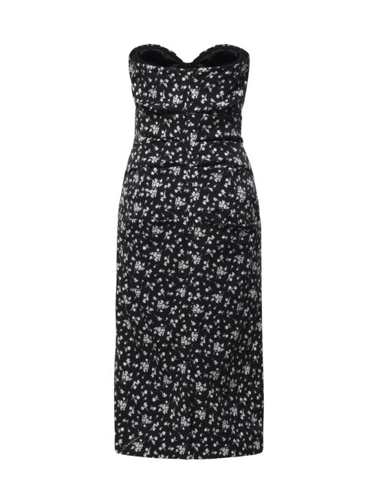 26FW 돌체앤가바나 미디 원피스 F633DT FSAGUHN6JU BLACK - DOLCE & GABBANA
