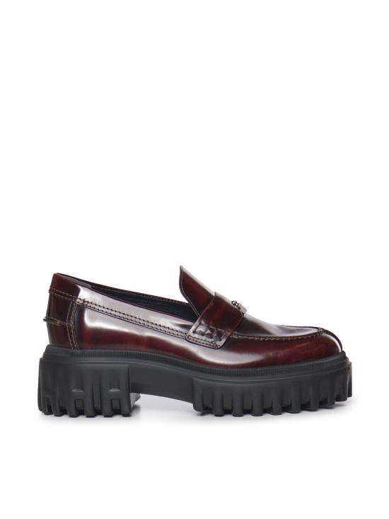 26FW 호간 로퍼 HXW7000FV50SHA R810 BURGUNDY