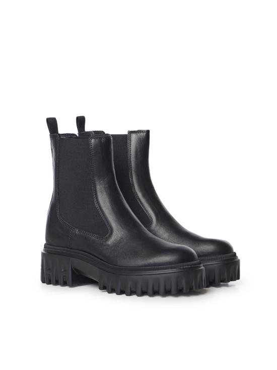 26FW 호간 부츠 HXW7000FV30KXT B999 BLACK - HOGAN