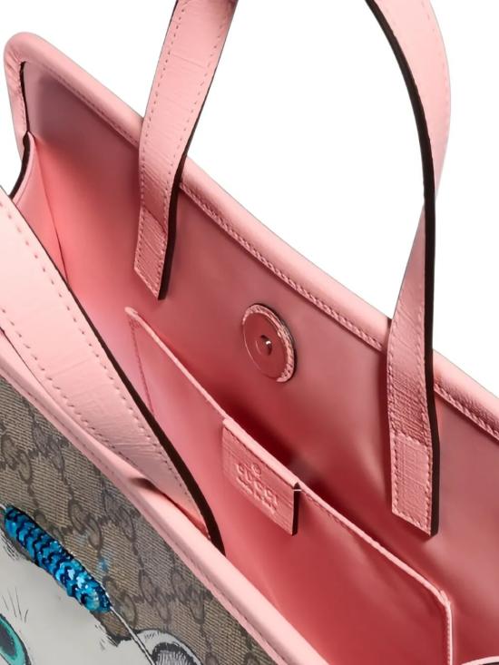 26FW [키즈] 구찌 토트백 605614 FAGA6 8561 BEIGE EBONY MULTI - GUCCI