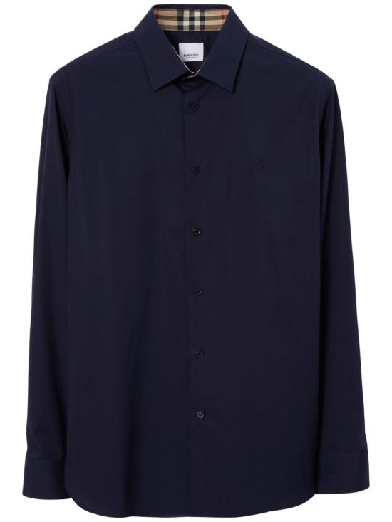  버버리 스트레치 코튼 셔츠 8071800 A1222 NAVY
