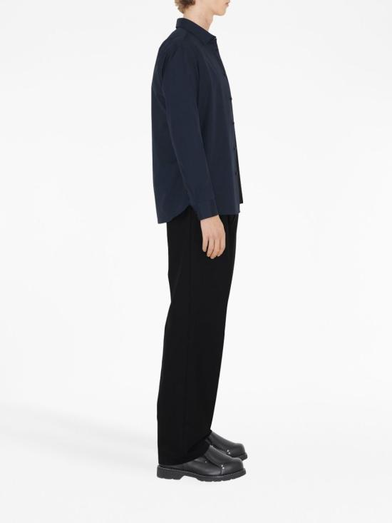  버버리 스트레치 코튼 셔츠 8071800 A1222 NAVY - BURBERRY