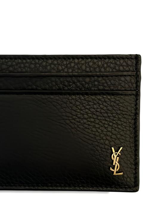 26FW 생로랑 타이니 카산드라 카드 케이스 그레인드 레더 847951 AAET91000 NERO