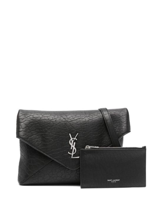 26FW 생로랑 엔벨로프 스트랩 파우치 801490 AACIU1000 NERO - SAINT LAURENT