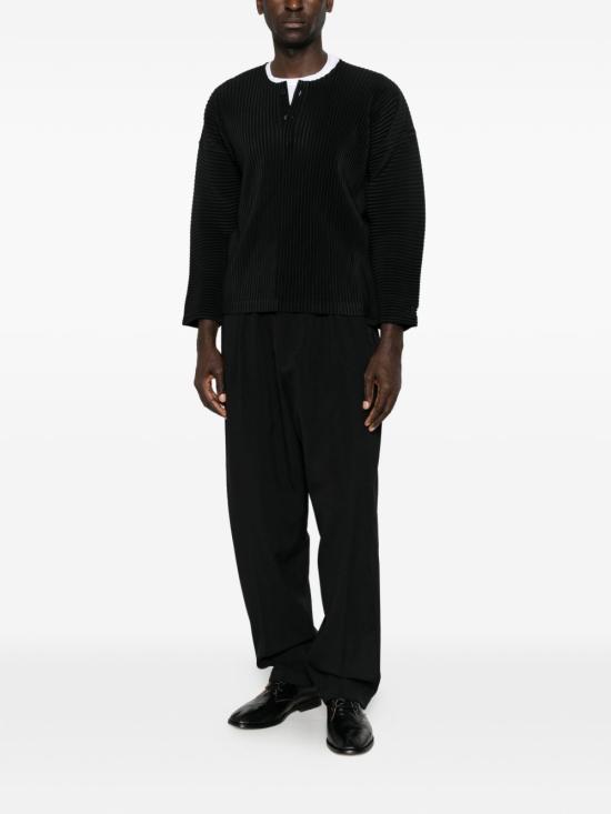 26FW 옴므 플리세 이세이 미야케 긴팔 티셔츠 HP68JK093 15 BLACK - HOMME PLISSE' ISSEY MIYAKE