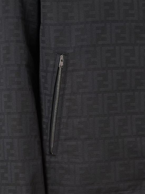 26FW 펜디 FF 모티프 나일론 프린티드 후디드 자켓 FW1463 AMYBF0QA1 BLACK - FENDI