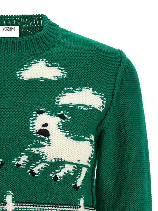 26FW 모스키노 가디건 A090454022384 Green - MOSCHINO