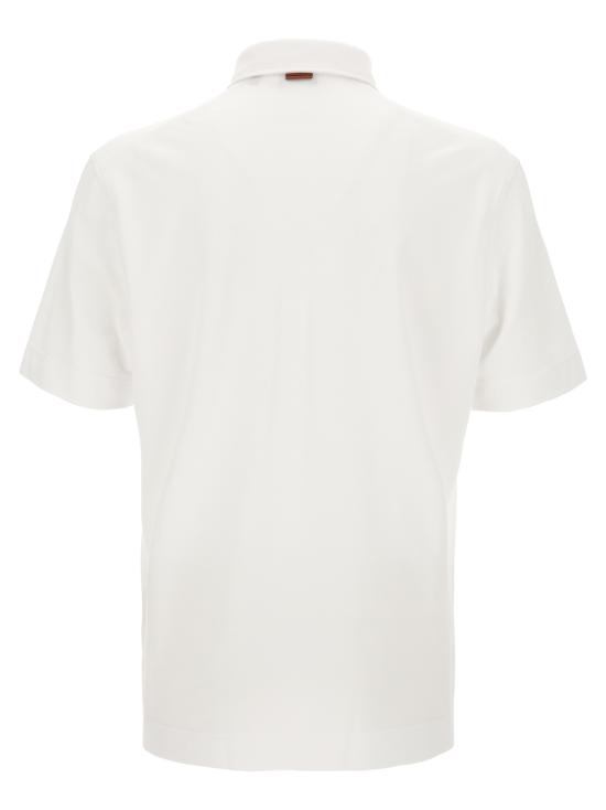 26FW 에르메네질도제냐 폴로 티셔츠 UI392A4I752N00 White - ERMENEGILDO ZEGNA