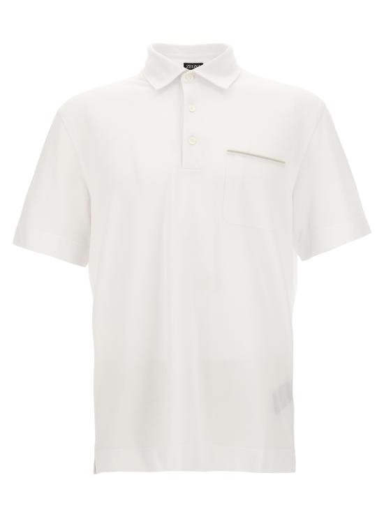 26FW 에르메네질도제냐 폴로 티셔츠 UI392A4I752N00 White