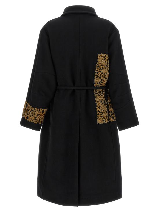 26FW 드리스 반 노튼 트렌치 코트 2620102254216900 Black - DRIES VAN NOTEN