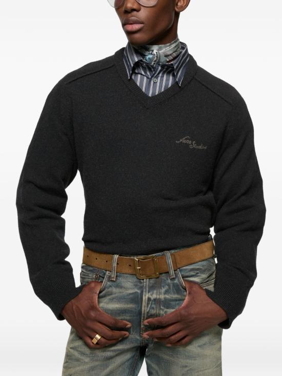 26FW 아크네 스튜디오 스웨터 B60419 900 BLACK - ACNE STUDIOS