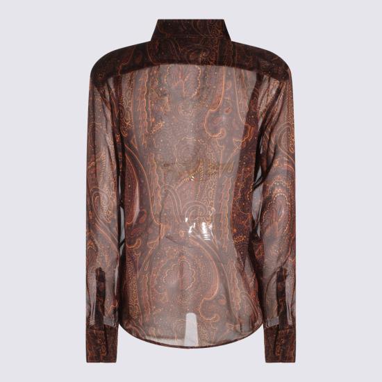 26FW 에트로 셔츠 WRIA0118 99SA124X0865 BROWN BURGUNDY - ETRO