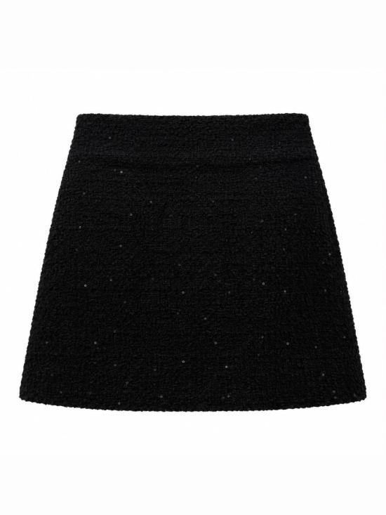 26FW 더로랑 숏 스커트 THE26PFSK 010 BLACK