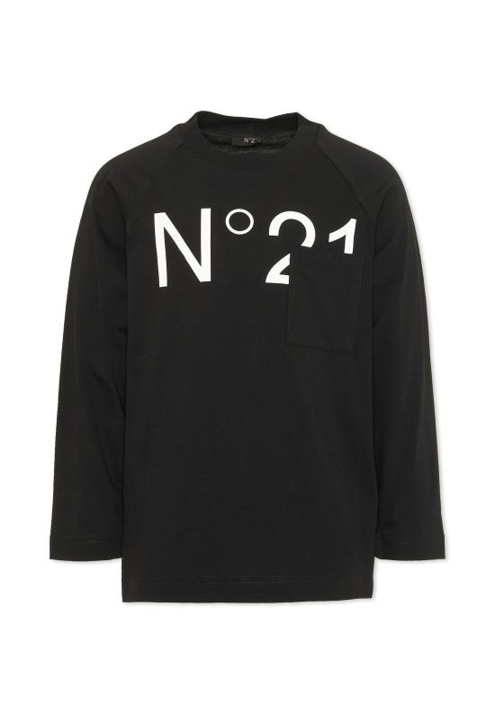 25FW [키즈] 누메로벤투노 티셔츠 N2107Q N0153 0N900 BLACK