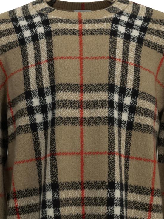 26FW 버버리 니트웨어 체크  베이지 - BURBERRY