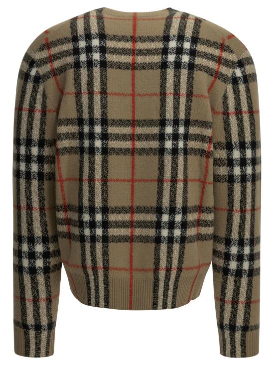 26FW 버버리 니트웨어 체크  베이지 - BURBERRY