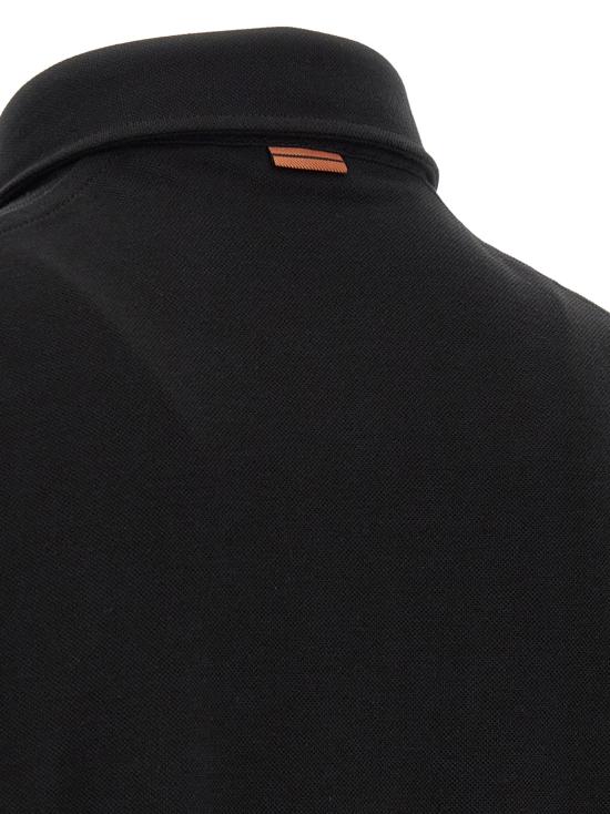 26FW 에르메네질도제냐 폴로 티셔츠 면 셔츠 폴로 블랙 - ERMENEGILDO ZEGNA