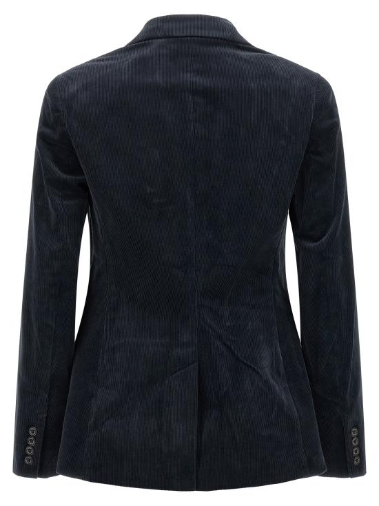 26FW 랄프 로렌 수트 자켓 금속 와이어 자수 블레이저 (블루) - RALPH LAUREN