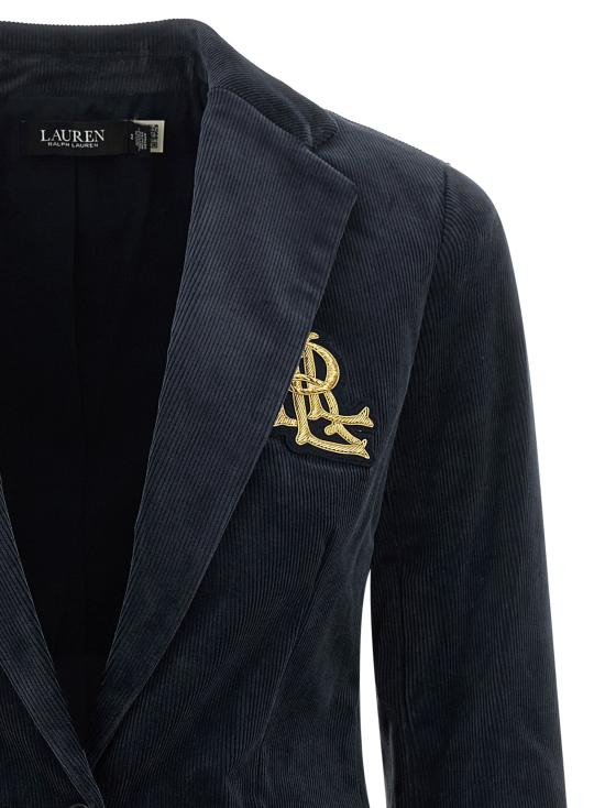 26FW 랄프 로렌 수트 자켓 금속 와이어 자수 블레이저 (블루) - RALPH LAUREN