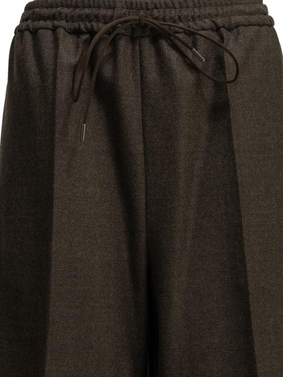 26FW 막스마라 스트레이트 팬츠 맞춤형 울 팬츠 브라운 - MAX MARA