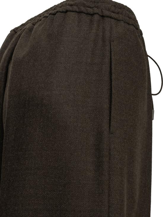 26FW 막스마라 스트레이트 팬츠 맞춤형 울 팬츠 브라운 - MAX MARA