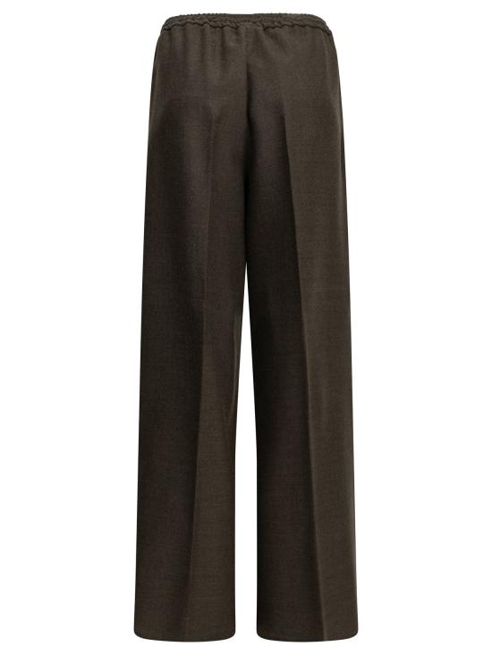 26FW 막스마라 스트레이트 팬츠 맞춤형 울 팬츠 브라운 - MAX MARA