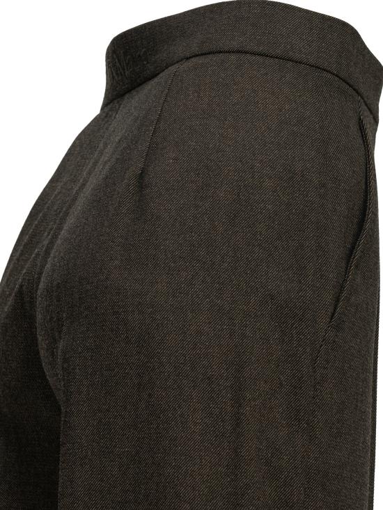 26FW 막스마라 스트레이트 팬츠 맞춤형 울 팬츠 브라운 - MAX MARA
