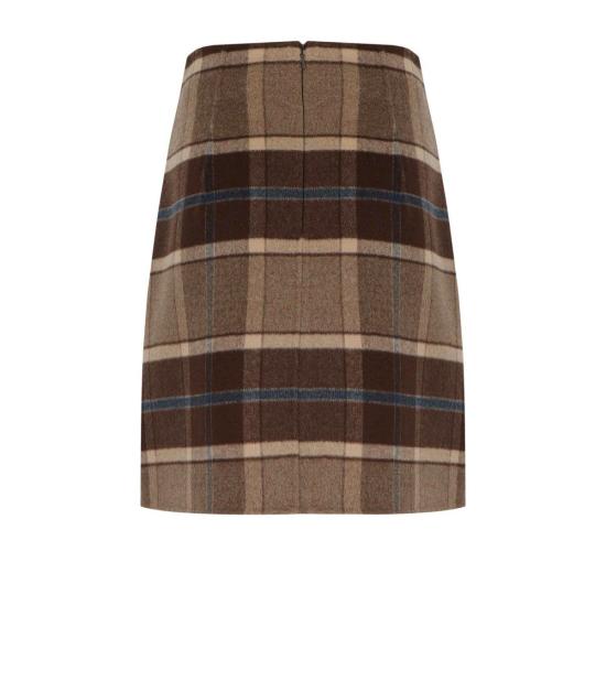 26FW 위켄드막스마라 숏 스커트 2625106012600 001 36 Brown - WEEKEND MAX MARA
