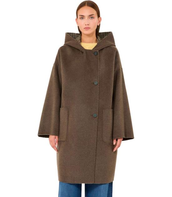 26FW 위켄드막스마라 코트 2625016022600 001 38 Brown - WEEKEND MAX MARA