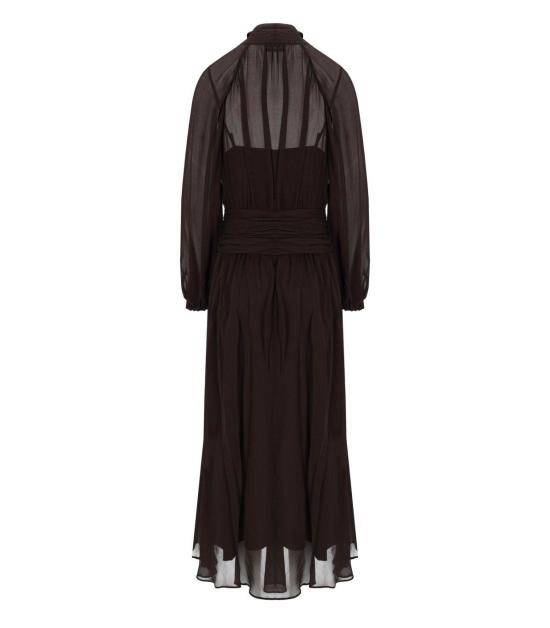 26FW 마렐라 롱 원피스 2623226101200 002 38 Brown - MARELLA