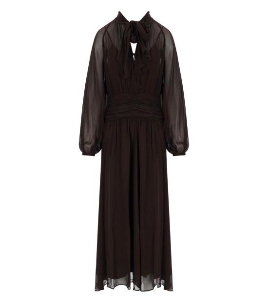 26FW 마렐라 롱 원피스 2623226101200 002 38 Brown